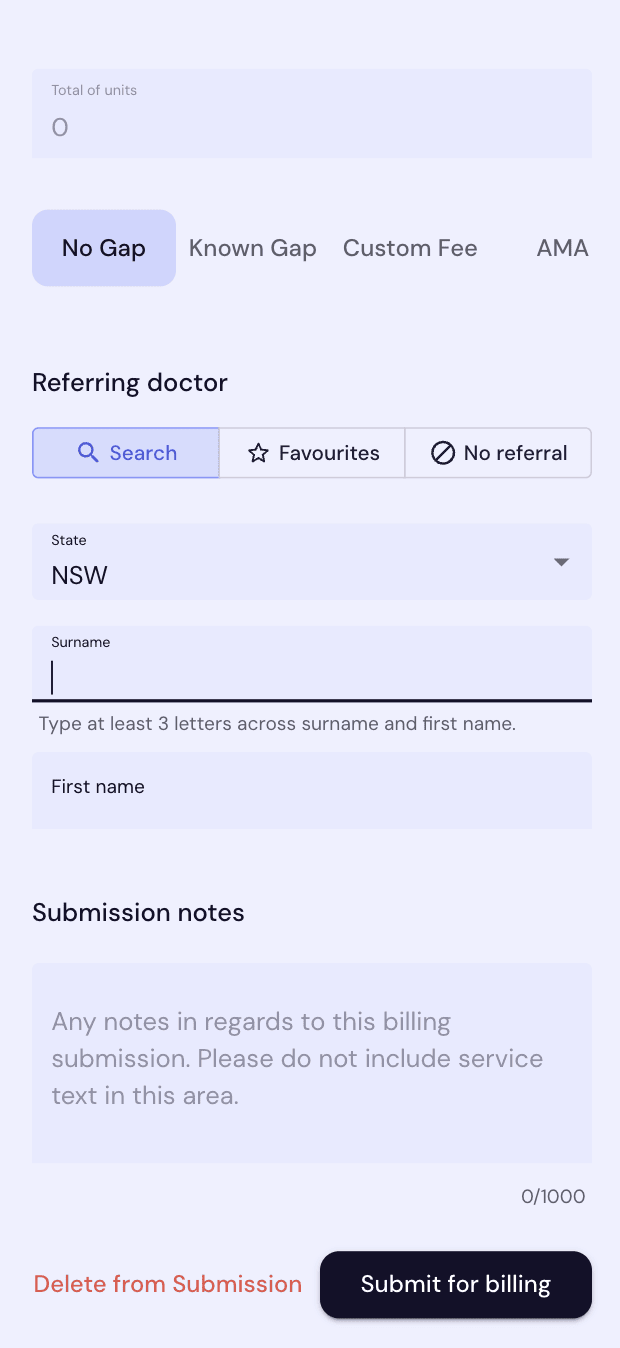 Referring doctor search